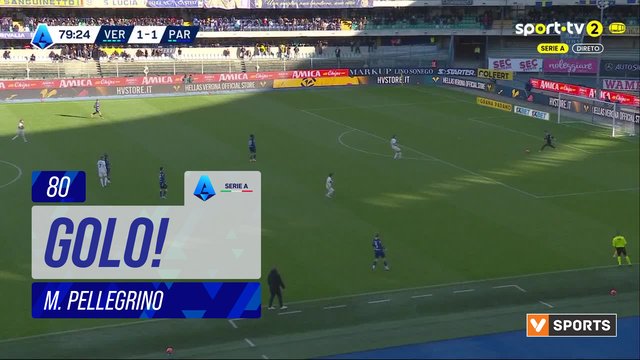GOLO! Parma, M. Pellegrino aos 80', Verona 1-2 Parma