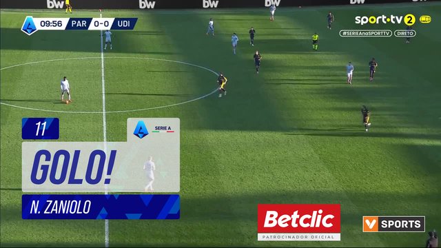GOLO! Udinese, N. Zaniolo aos 11', Parma 0-1 Udinese
