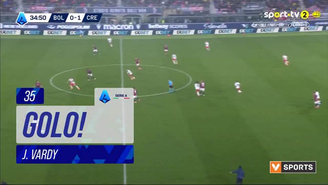 GOLO! Cremonese, J. Vardy aos 35', Bologna 0-2 Cremonese