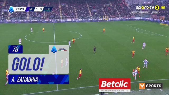 GOLO! Cremonese, A. Sanabria aos 78', Cremonese 2-0 Lecce