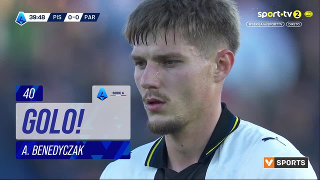 GOLO! Parma, A. Benedyczak aos 40', Pisa 0-1 Parma