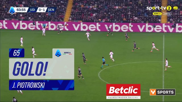 GOLO! Udinese, J. Piotrowski aos 65', Udinese 1-1 Genoa