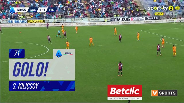 GOLO! Cagliari, S. Kılıçsoy aos 71', Cagliari 2-1 Pisa
