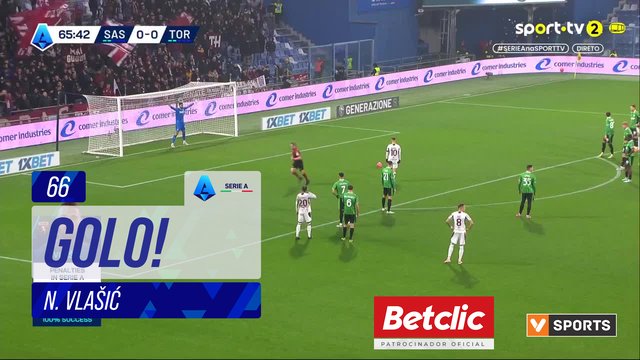GOLO! Torino, N. Vlašić aos 66', Sassuolo 0-1 Torino