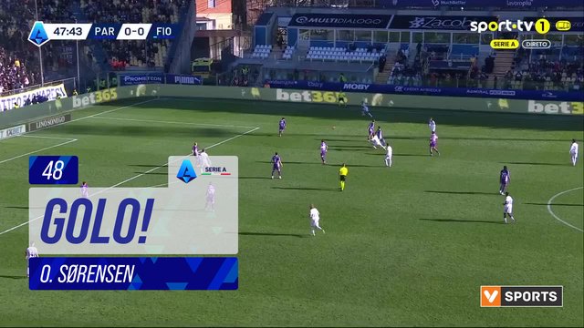 GOLO! Parma, O. Sørensen aos 48', Parma 1-0 Fiorentina