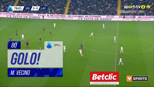 GOLO! Lazio, M. Vecino aos 80', Udinese 0-1 Lazio