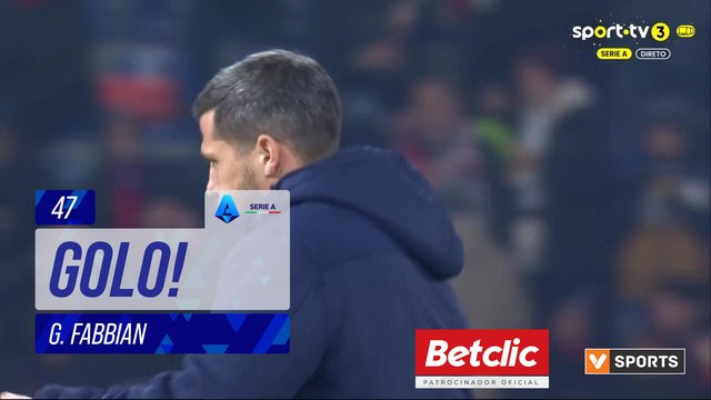 GOLO! Bologna, G. Fabbian aos 47', Bologna 1-0 Sassuolo