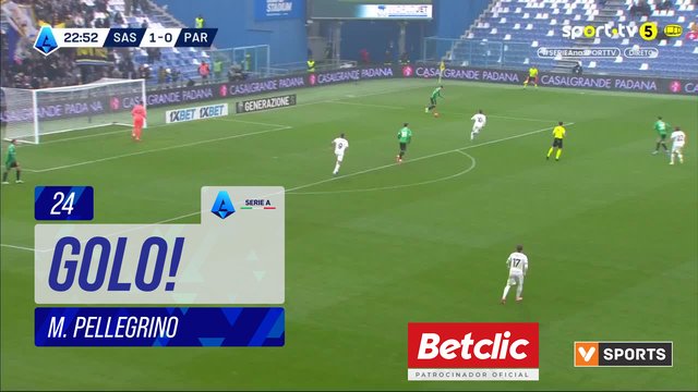 GOLO! Parma, M. Pellegrino aos 24', Sassuolo 1-1 Parma