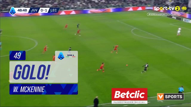 GOLO! Juventus, W. McKennie aos 49', Juventus 1-1 Lecce