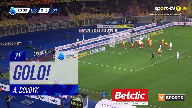 GOLO! Roma, A. Dovbyk aos 71', Lecce 0-2 Roma