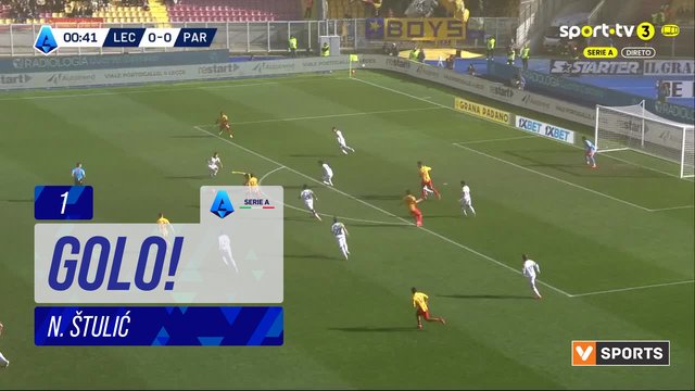 GOLO! Lecce, N. Štulić aos 1', Lecce 1-0 Parma