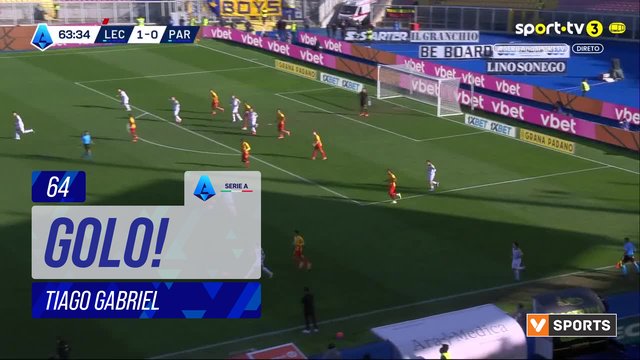 GOLO! Parma, Tiago Gabriel (p.b.) aos 64', Lecce 1-1 Parma