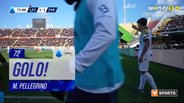GOLO! Parma, M. Pellegrino aos 72', Lecce 1-2 Parma