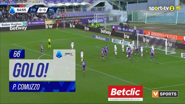 GOLO! Fiorentina, P. Comuzzo aos 66', Fiorentina 1-0 Milan