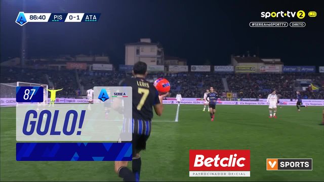 Serie A (21ª Jornada): Resumo Pisa 1-1 Atalanta