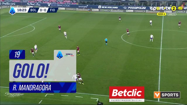 GOLO! Fiorentina, R. Mandragora aos 19', Bologna 0-1 Fiorentina
