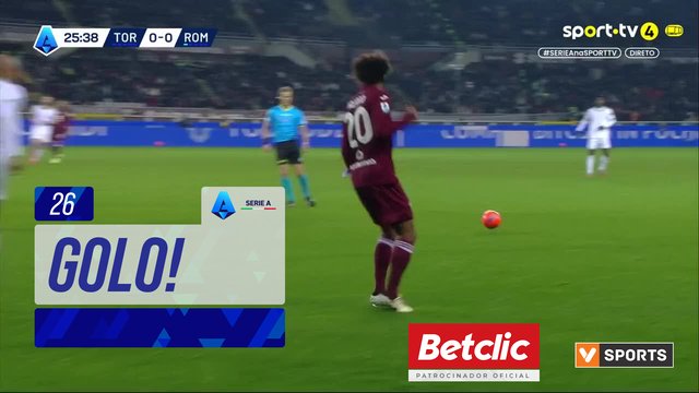 Serie A (21ª Jornada): Resumo Torino 0-2 Roma