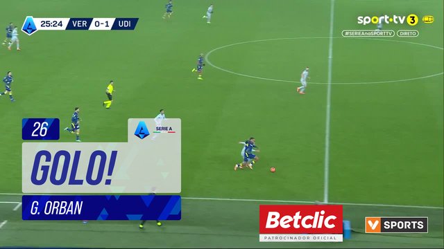 GOLO! Verona, G. Orban aos 26', Verona 1-1 Udinese