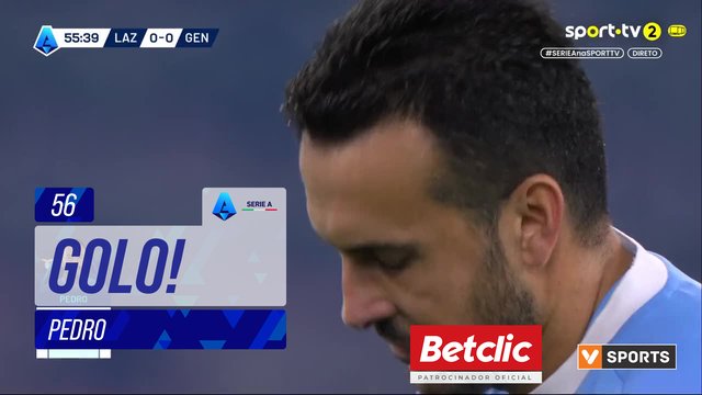 GOLO! Lazio, Pedro aos 56', Lazio 1-0 Genoa