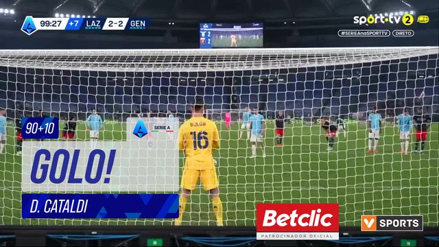 GOLO! Lazio, D. Cataldi aos 90'+10', Lazio 3-2 Genoa
