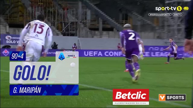 GOLO! Torino, G. Maripán aos 90'+4', Fiorentina 2-2 Torino