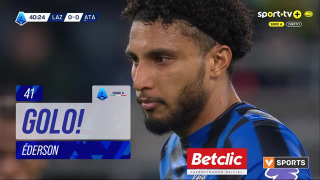 GOLO! Atalanta, Éderson aos 41', Lazio 0-1 Atalanta