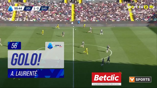 GOLO! Sassuolo, A. Laurienté aos 56', Udinese 1-1 Sassuolo