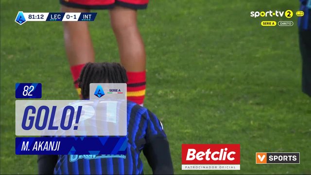 GOLO! Internazionale, M. Akanji aos 82', Lecce 0-2 Internazionale
