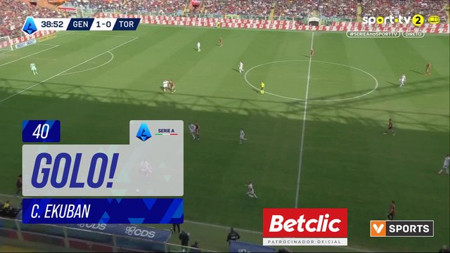 GOLO! Genoa, C. Ekuban aos 40', Genoa 2-0 Torino