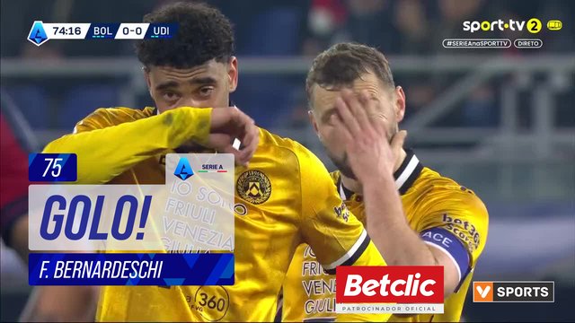 GOLO! Bologna, F. Bernardeschi aos 75', Bologna 1-0 Udinese