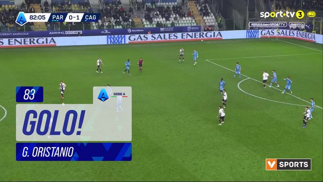 GOLO! Parma, G. Oristanio aos 83', Parma 1-1 Cagliari