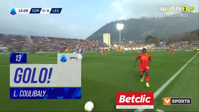 GOLO! Lecce, L. Coulibaly aos 13', Como 0-1 Lecce