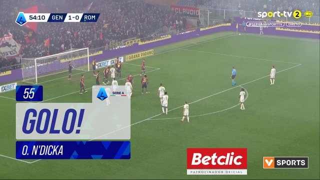 GOLO! Roma, O. N'Dicka aos 55', Genoa 1-1 Roma