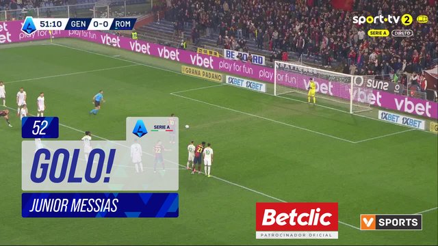 GOLO! Genoa, Junior Messias aos 52', Genoa 1-0 Roma