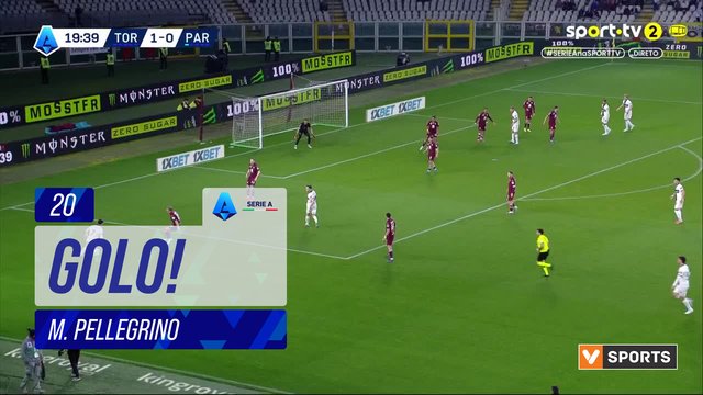 GOLO! Parma, M. Pellegrino aos 20', Torino 1-1 Parma