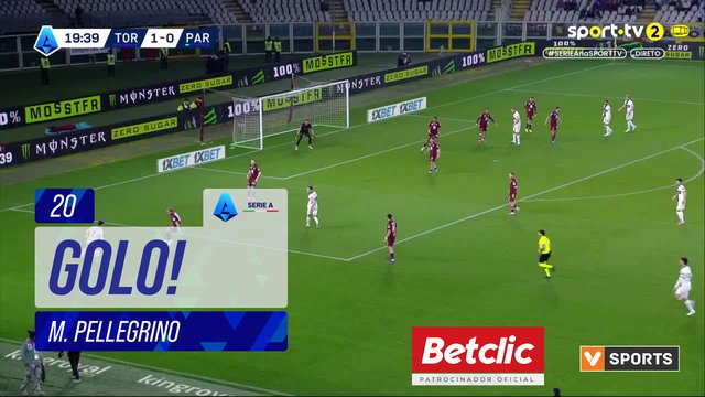 GOLO! Parma, M. Pellegrino aos 20', Torino 1-1 Parma