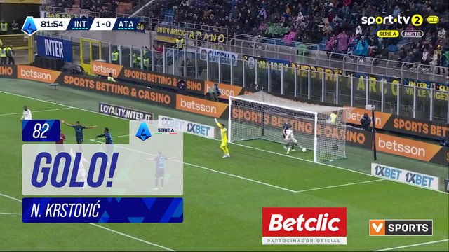 GOLO! Atalanta, N. Krstović aos 82', Internazionale 1-1 Atalanta