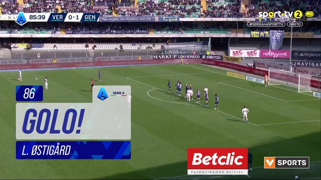 GOLO! Genoa, L. Østigård aos 86', Verona 0-2 Genoa
