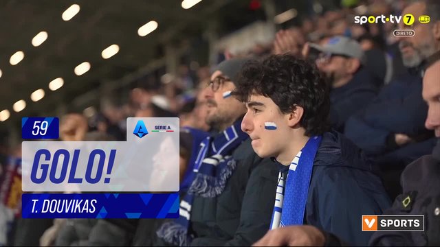 GOLO! Como, T. Douvikas aos 59', Como 1-1 Roma