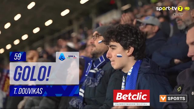 GOLO! Como, T. Douvikas aos 59', Como 1-1 Roma