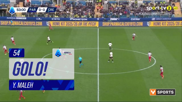 GOLO! Cremonese, Y. Maleh aos 54', Parma 0-1 Cremonese
