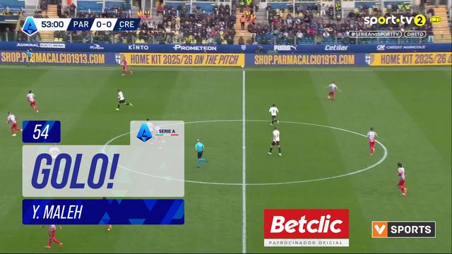GOLO! Cremonese, Y. Maleh aos 54', Parma 0-1 Cremonese