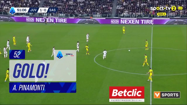 GOLO! Sassuolo, A. Pinamonti aos 52', Juventus 1-1 Sassuolo