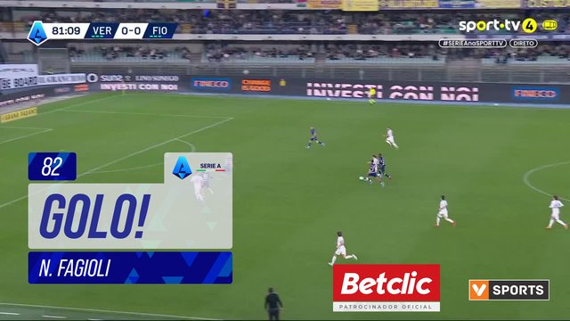 GOLO! Fiorentina, N. Fagioli aos 82', Verona 0-1 Fiorentina