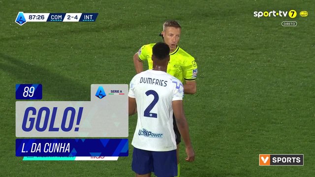 GOLO! Como, L. Da Cunha aos 89', Como 3-4 Internazionale