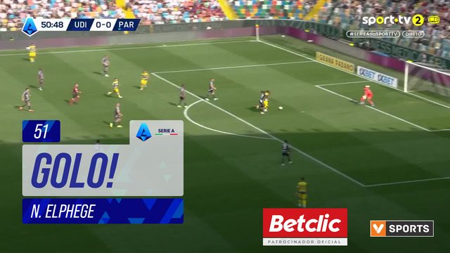 GOLO! Parma, N. Elphege aos 51', Udinese 0-1 Parma