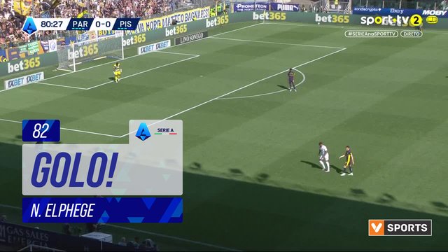 GOLO! Parma, N. Elphege aos 82', Parma 1-0 Pisa