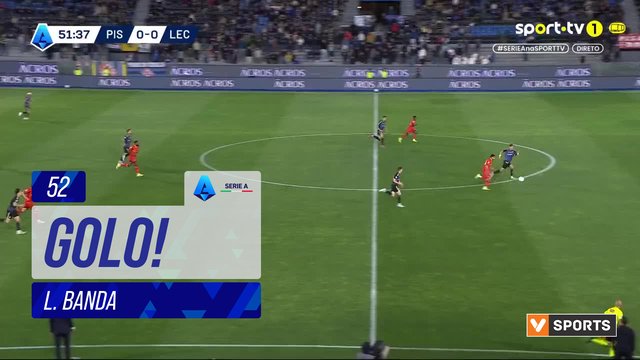GOLO! Lecce, L. Banda aos 52', Pisa 0-1 Lecce