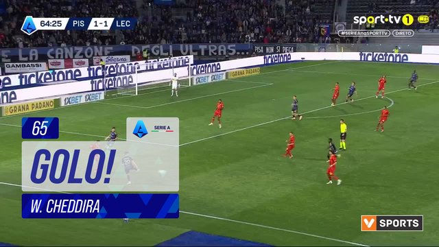 GOLO! Lecce, W. Cheddira aos 65', Pisa 1-2 Lecce