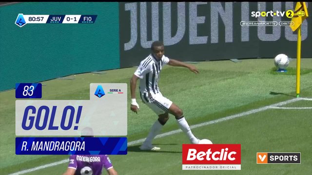 GOLO! Fiorentina, R. Mandragora aos 83', Juventus 0-2 Fiorentina